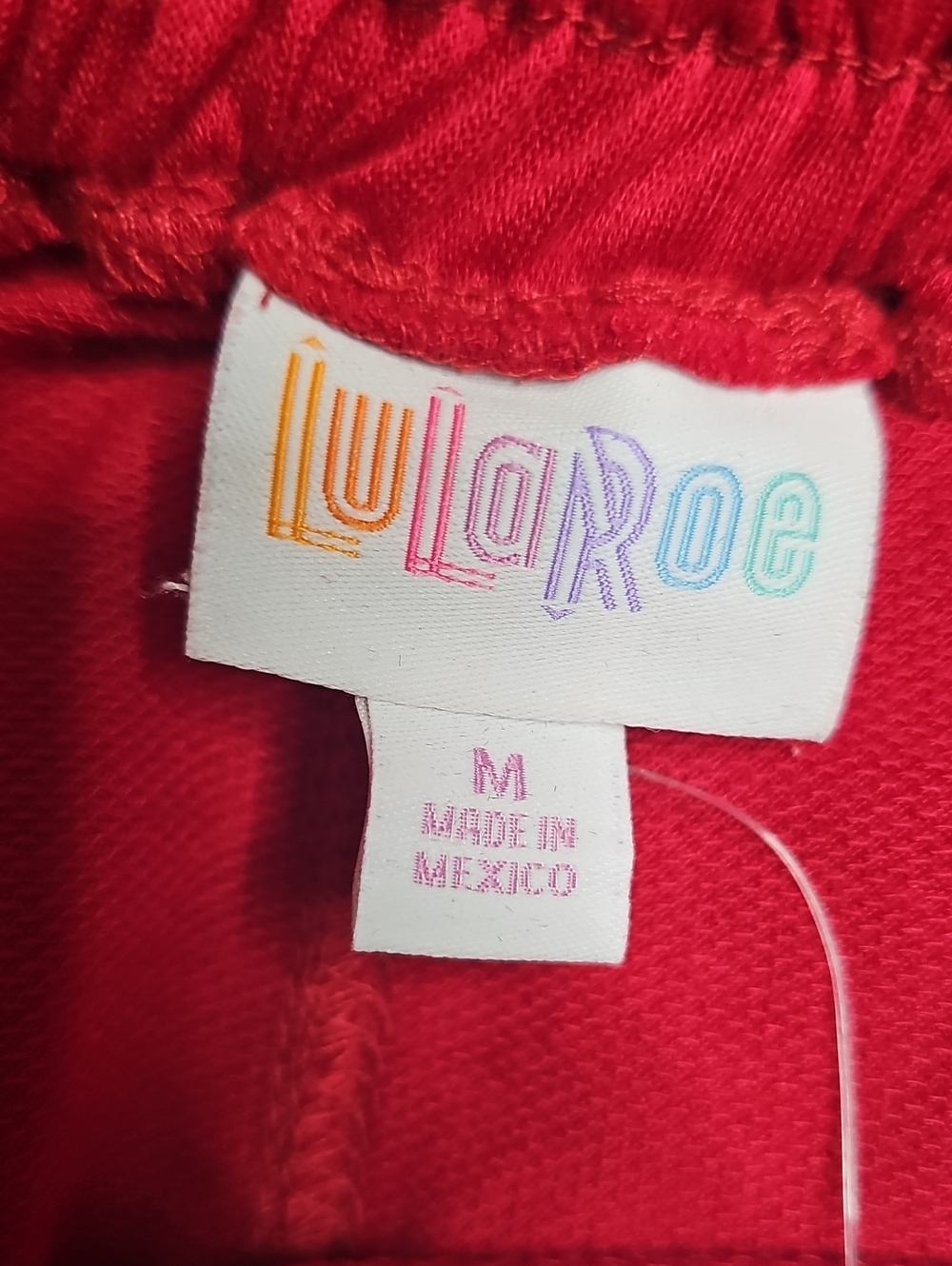 LuLaRoe Red Knit Skirt with Pockets And Drawstring - Picture 6 of 8